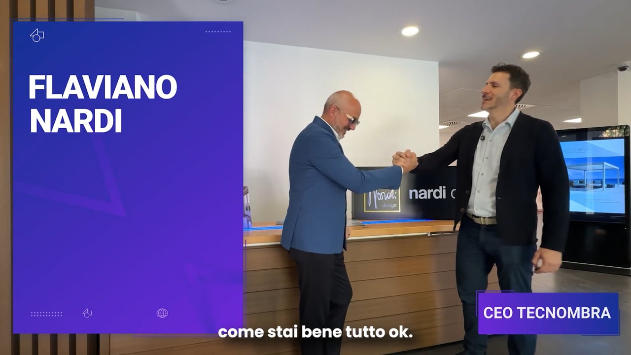 Flaviano Nardi, CEO Tecnombra, nella testimonianza video